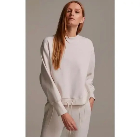 Varley Beige Clinch Waist Sweatshirt - Picture 1 of 8